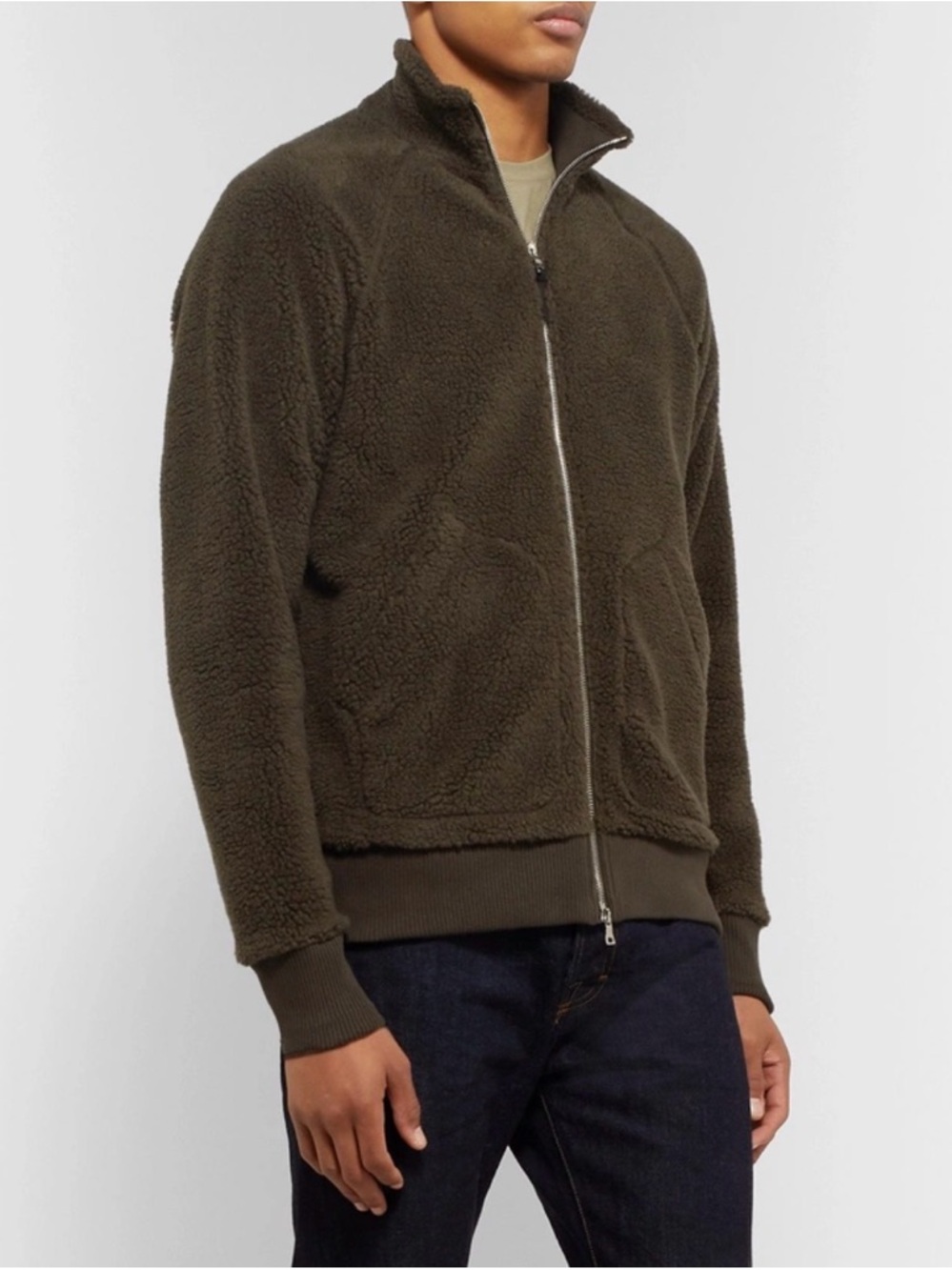 Mr P. Green Fleece Jacket Size Large